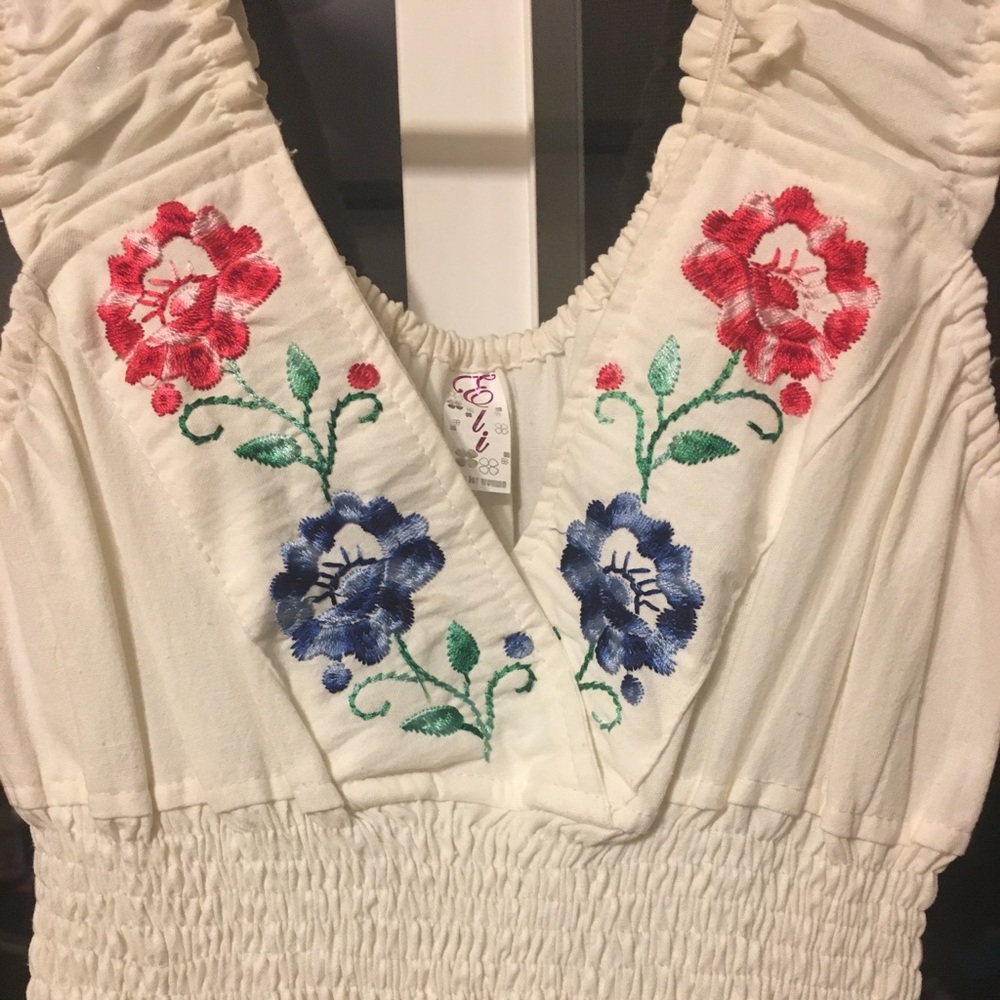 Ivory beach dress from Mexico